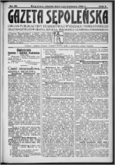Gazeta Sępoleńska 1930, R. 4, nr 38
