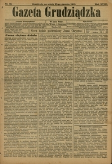 Gazeta Grudziądzka 1911.01.28 R.18 nr 12 + dodatek
