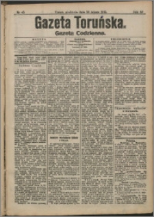 Gazeta Toruńska 1913, R. 49 nr 45 + dodatek
