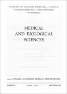 Medical and Biological Sciences, tom XIX nr 1, (2005)