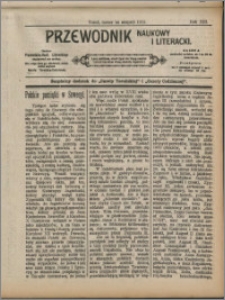 Przewodnik Naukowy i Literacki 1912, R. 13 numer na sierpień