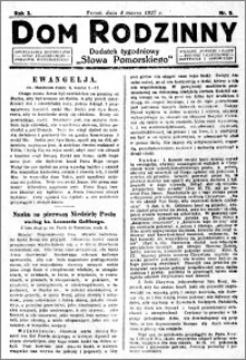 Dom Rodzinny : dodatek tygodniowy Słowa Pomorskiego, 1927.03.04 R. 3 nr 9