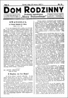 Dom Rodzinny : dodatek tygodniowy Słowa Pomorskiego, 1927.03.18 R. 3 nr 11