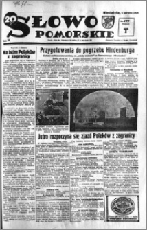 Słowo Pomorskie 1934.08.05 R.14 nr 177
