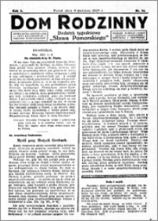 Dom Rodzinny : dodatek tygodniowy Słowa Pomorskiego, 1927.04.08 R. 3 nr 14