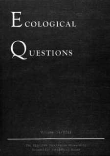 Ecological Questions Vol. 14 (2011)