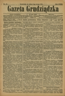 Gazeta Grudziądzka 1911.02.04 R.18 nr 15 + dodatek