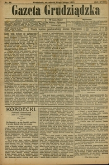 Gazeta Grudziądzka 1911.02.21 R.18 nr 22 + dodatek