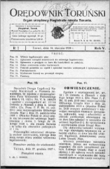 Orędownik Toruński 1928, R. 5, nr 2