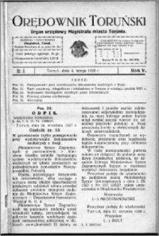 Orędownik Toruński 1928, R. 5, nr 5