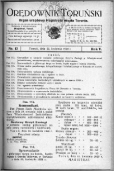 Orędownik Toruński 1928, R. 5, nr 17