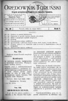 Orędownik Toruński 1928, R. 5, nr 19