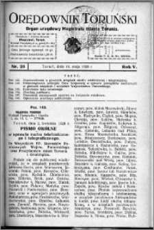 Orędownik Toruński 1928, R. 5, nr 20