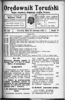 Orędownik Toruński 1928, R. 5, nr 25