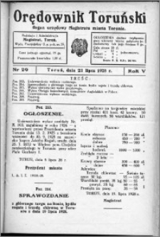 Orędownik Toruński 1928, R. 5, nr 29