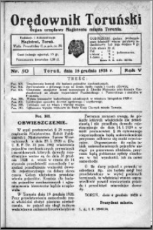 Orędownik Toruński 1928, R. 5, nr 50