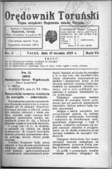 Orędownik Toruński 1929, R. 6, nr 3