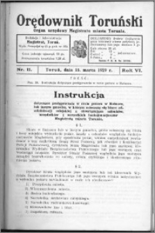 Orędownik Toruński 1929, R. 6, nr 11