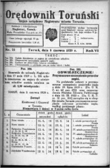 Orędownik Toruński 1929, R. 6, nr 25