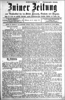 Zniner Zeitung 1908.01.29 R. 21 nr 9