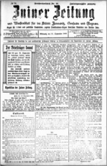 Zniner Zeitung 1909.09.15 R. 22 nr 74