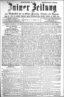 Zniner Zeitung 1909.11.10 R. 22 nr 90
