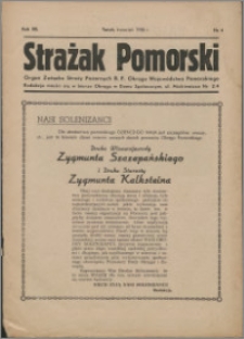 Strażak Pomorski 1938, R. 12 nr 4