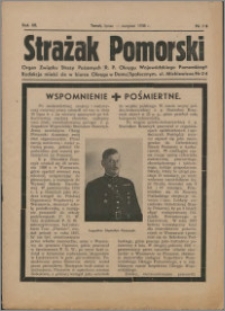 Strażak Pomorski 1938, R. 12 nr 7/8