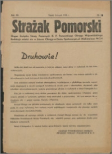 Strażak Pomorski 1938, R. 12 nr 11