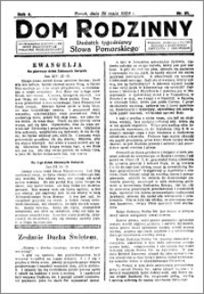 Dom Rodzinny : dodatek tygodniowy Słowa Pomorskiego, 1928.05.25 R. 4 nr 21