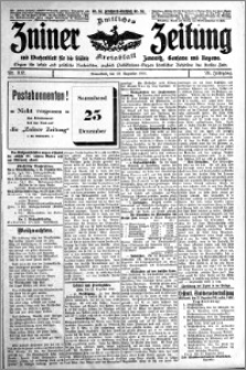 Zniner Zeitung 1911.12.23 R. 24 nr 102