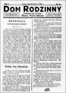 Dom Rodzinny : dodatek tygodniowy Słowa Pomorskiego, 1928.06.22 R. 4 nr 25