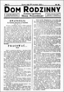 Dom Rodzinny : dodatek tygodniowy Słowa Pomorskiego, 1928.09.28 R. 4 nr 39