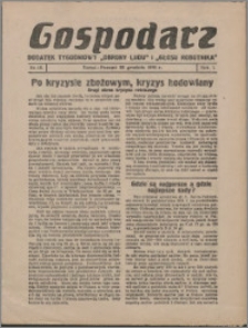 Gospodarz : dodatek tygodniowy "Obrony Ludu" i "Głosu Robotnika" 1931, R. 1 nr 12