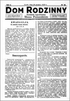 Dom Rodzinny : dodatek tygodniowy Słowa Pomorskiego, 1928.12.14 R. 4 nr 50