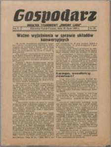 Gospodarz : dodatek tygodniowy "Obrony Ludu" i "Głosu Robotnika" 1935, R. 5 nr 30