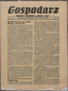 Gospodarz : dodatek tygodniowy "Obrony Ludu" i "Głosu Robotnika" 1935, R. 5 nr 31
