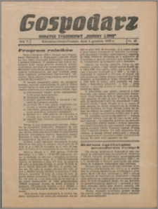 Gospodarz : dodatek tygodniowy "Obrony Ludu" i "Głosu Robotnika" 1935, R. 5 nr 49