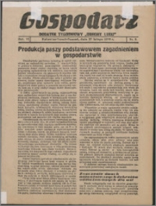 Gospodarz : dodatek tygodniowy "Obrony Ludu" i "Głosu Robotnika" 1936, R. 6 nr 8