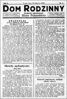 Dom Rodzinny : dodatek tygodniowy Słowa Pomorskiego, 1929.01.25 R. 5 nr 4