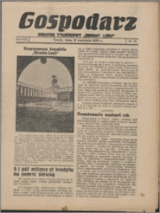 Gospodarz : dodatek tygodniowy "Obrony Ludu" i "Głosu Robotnika" 1938, R. 8 nr 15