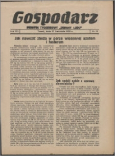 Gospodarz : dodatek tygodniowy "Obrony Ludu" i "Głosu Robotnika" 1938, R. 8 nr 16
