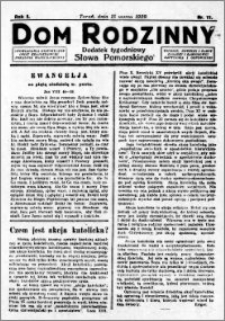 Dom Rodzinny : dodatek tygodniowy Słowa Pomorskiego, 1929.03.15 R. 5 nr 11