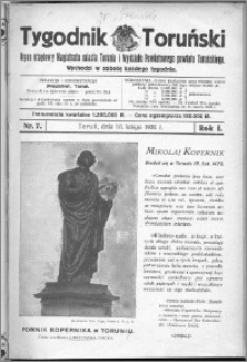 Tygodnik Toruński 1924, R. 1, nr 7