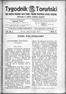 Tygodnik Toruński 1924, R. 1, nr 19
