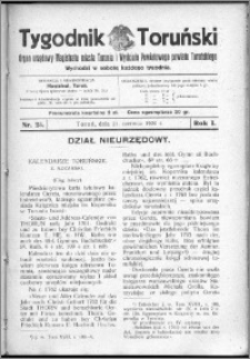 Tygodnik Toruński 1924, R. 1, nr 25