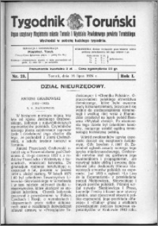 Tygodnik Toruński 1924, R. 1, nr 29