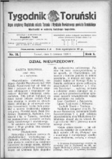 Tygodnik Toruński 1924, R. 1, nr 31