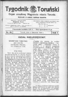 Tygodnik Toruński 1924, R. 1, nr 45