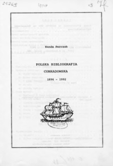 Polska bibliografia conradowska : 1896-1992